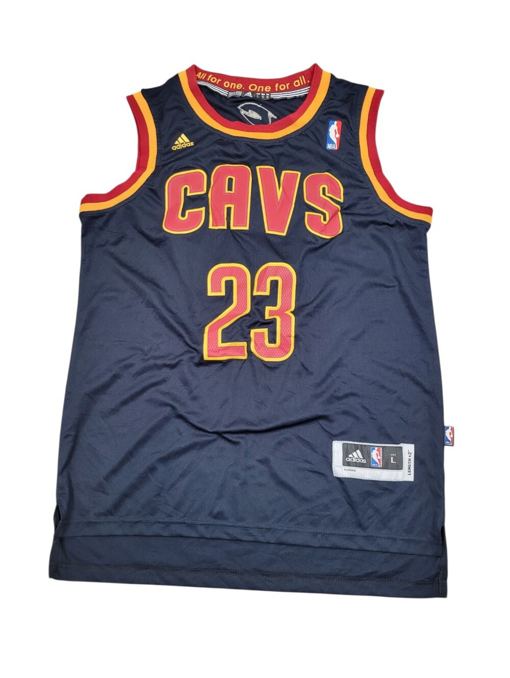 2015 Adidas Cleveland Cavaliers LeBron James #23 Navy Blue Jersey Size: Large